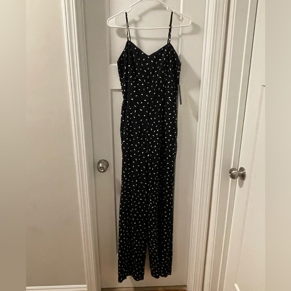 Lulus black and white wide leg jumper - Picture 2 of 4